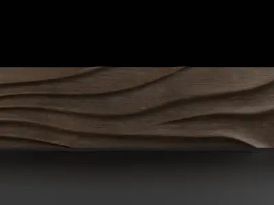 Elegant Front Panel Bas-Relief 3D Mesh for TV Stands 3D print model