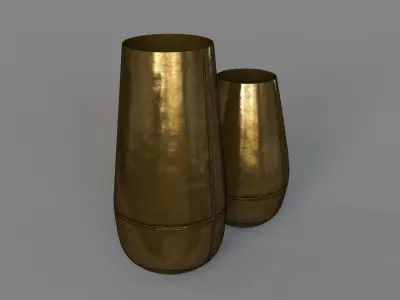Lei Iron Vase Set of 2 3D model