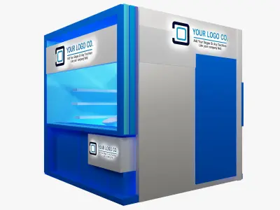 Booth Exhibition Stand a490a 3D model