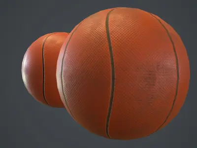 Basketball Ball PBR Game Ready Low-poly 3D model