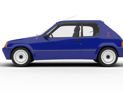 Peugeot 205 Rallye 1 3 1991 3d model 3D model