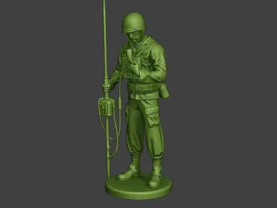 American engineer soldier ww2 Talk Radio A9 3D print model