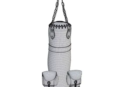 Heavy Bag Gloves Low-poly 3D model