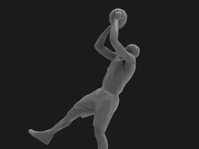 Kobe Bryant fadeaway statue - sculpture 3D print model