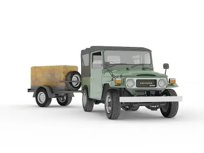 TOYOTA FJ40 soft top  3D model