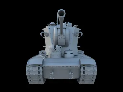 Tank KV-5 - Cartoon version 3D model