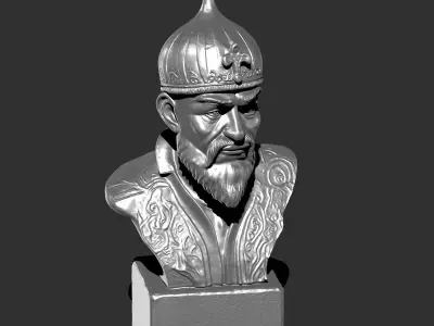 Amir Timur Bust- Emir Timur Bust - Tamerlane 3D model 3D print model