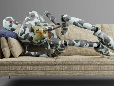 Scout Robot Free low-poly 3D model