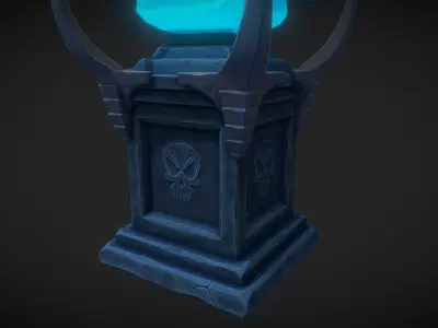 Stylized Crystal Obelisk Low-poly 3D model