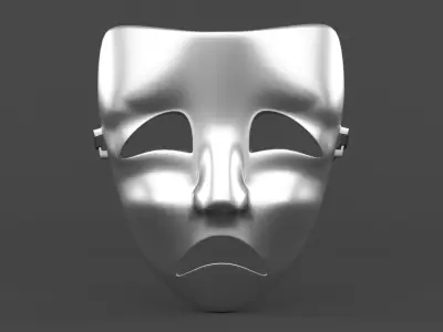 Theatre Masks 3D model