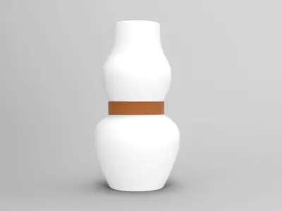 Alba Vase Low-poly 3D model