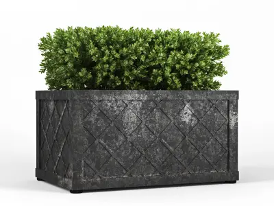 Bushes planter box 3D model
