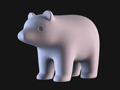 Bear Decoration 3D print model