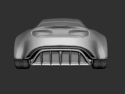 Concept Car 3D Model  3D print model