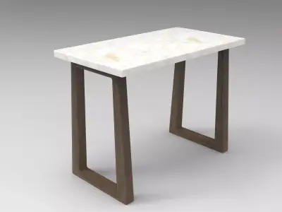 Ujo Side Table Low-poly 3D model