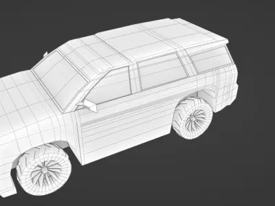 TOYOTA SUV LOW POLY car MODEL Low-poly 3D model