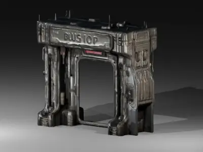 Cyberpunk Pack Bundle City Collection Low-poly 3D model