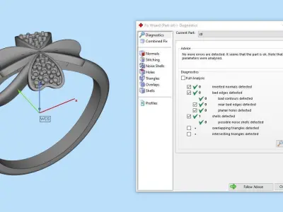Jewelry Ring Gold 3D print model 47