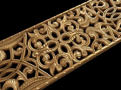 Rainwater grate Low-poly 3D model