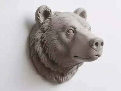 bear sculpture 3D print model get