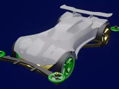 Tamiya 3d models lowpoly Low-poly 3D model