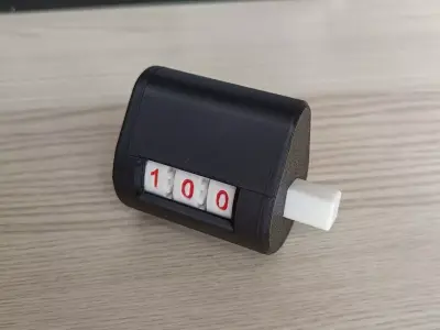 Mechanical number counter 3D print model