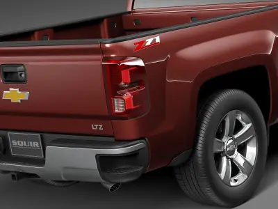Chevrolet Silverado Z71 Double Cab 2015 3D model