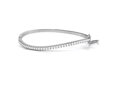 Women Bangle 3dm STL OBJ FBX Render Details 3D print model