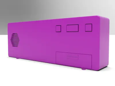 CLOCK PURPLE GREEN Low-poly 3D model