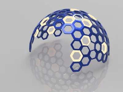 Parametric Facade over Surface Design Grasshopper Rhino Files 3D model