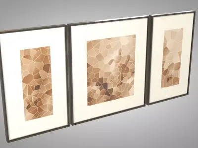 Frames Low-poly 3D model
