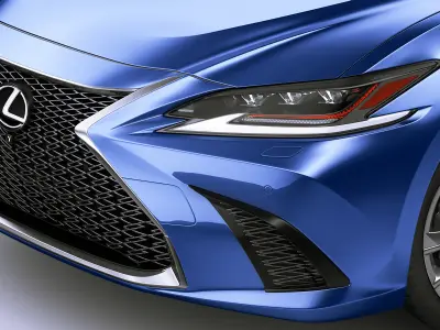 Lexus ES F-Sport 2019 3D model