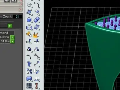 2 sided marquise ring with stones and enamel 3D print model