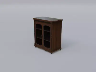 Small bookcase Free low-poly 3D model