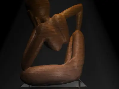 African Statue Free 3D model