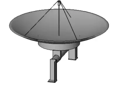 antena parabolica 3D model