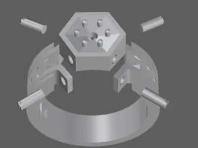 Men Ring 3D print model 16