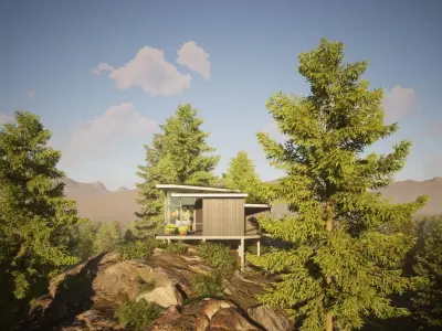 056Modernhouse1f57m2 3D model