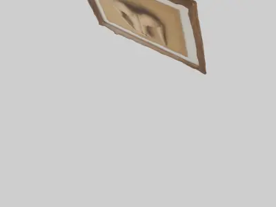 Framed artwork model 3D model