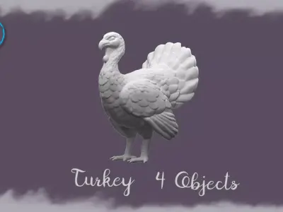 Turkey Miniature for Dollhouse and Dioramas  3D print model