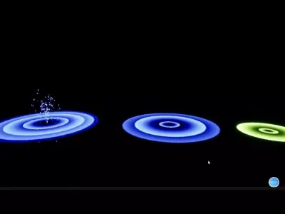 Unreal Engine 5  shock wave VFX particles animation 3D model