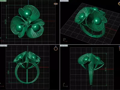 Turkish  Ring 3D print model