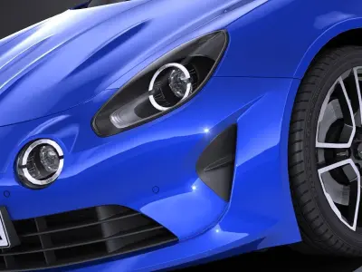 LowPoly Alpine A110 2018 Low-poly 3D model