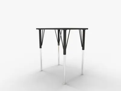 MooreCo Essentials Economy Rectangle Desk in Brown 3D model