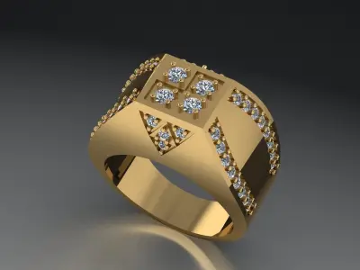 man ring 3D print model