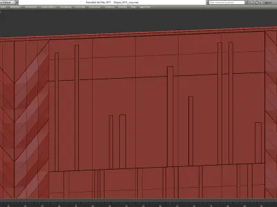 Wall Panel Decoration 3d model Low-poly 3D model 3