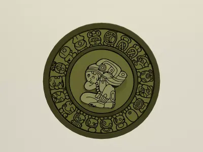 Mayan Calendar 3D model