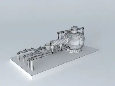 Workshop water pump 3D model