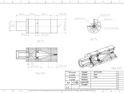 WPC D30 Die Design 3D model
