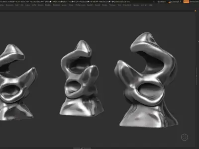Modern Abstract Decorative sculpture 3d print model 55 3D print model